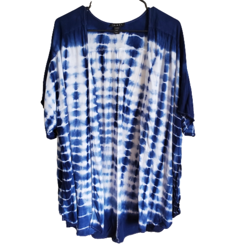 Tribal tie dye boho vibe light tunic XXL